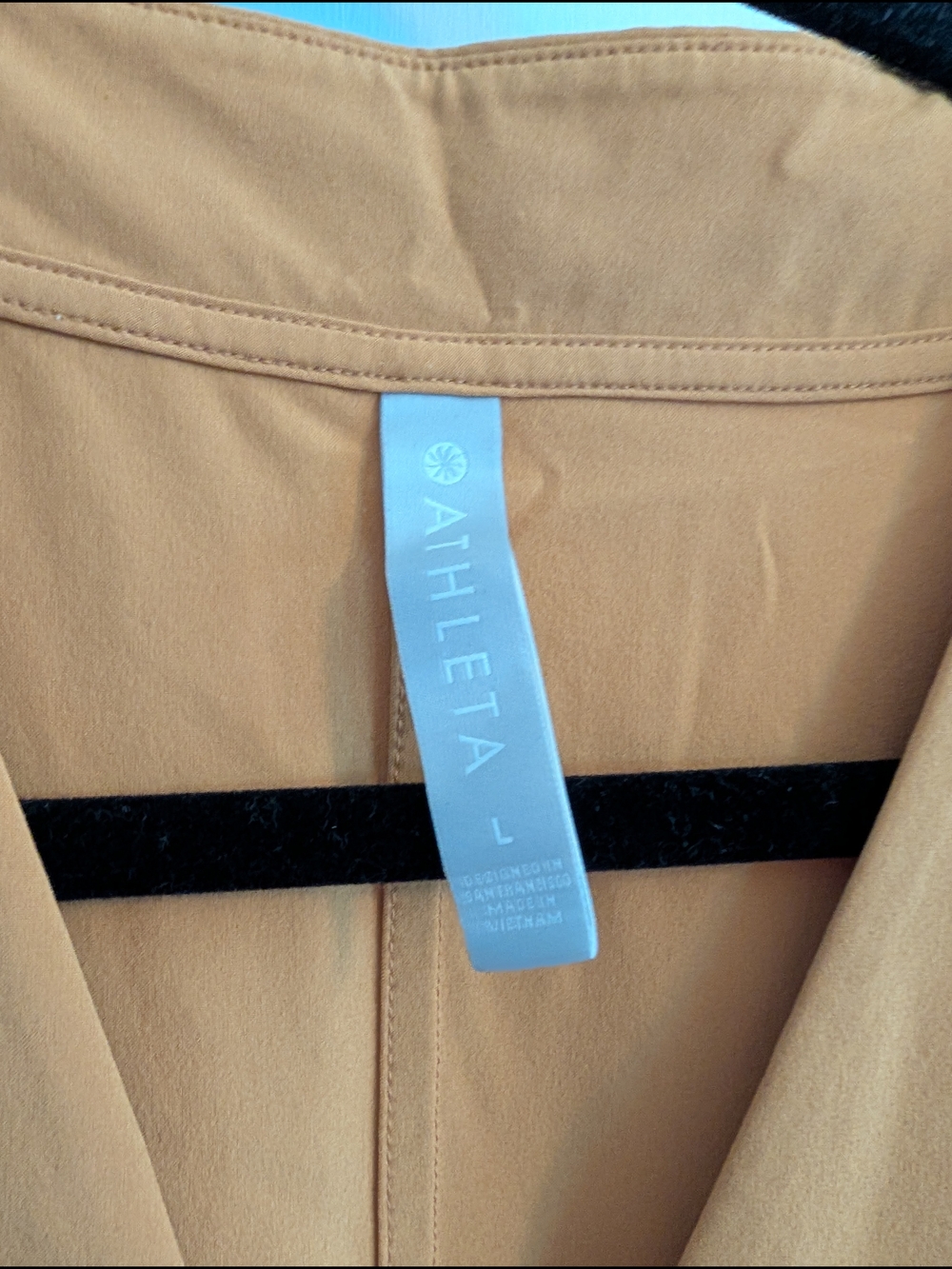 Athleta Mustard Sleeveless V-Neck Drawstring Waist Romper - Picture 3 of 4